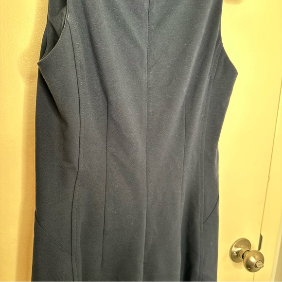 MM Lafleur Lydia Twist Strap Sheath Dress in Navy Blue - Picture 7 of 9
